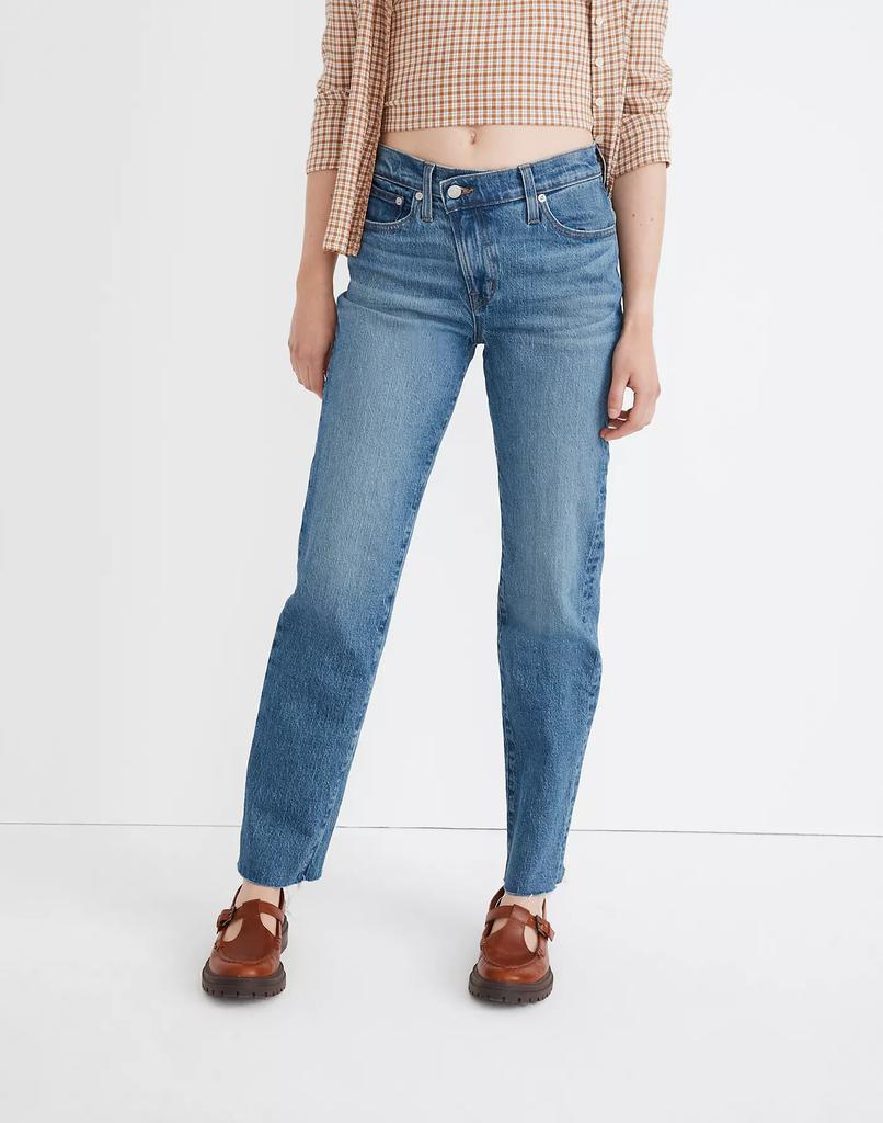 商品Madewell|The Mid-Rise Perfect Vintage Straight Jean in Edgerton Wash: Criss Cross Edition,价格¥587,第6张图片详细描述