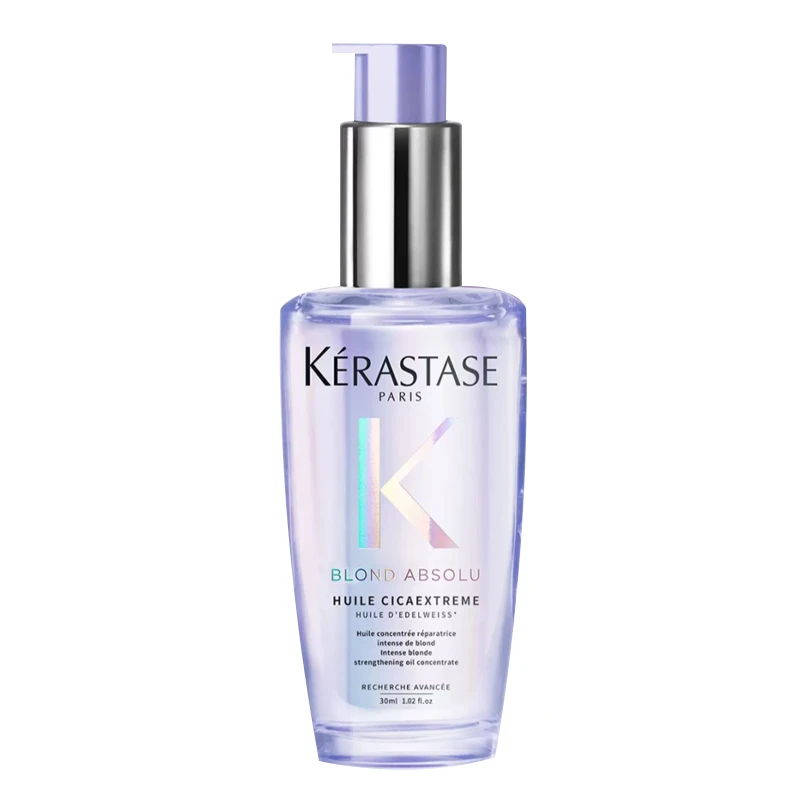 商品Kérastase|Kérastase卡诗 菁纯亮泽香氛修护油秀发极光瓶 50ml 烫染修护干枯毛躁柔顺,价格¥115,第1张图片