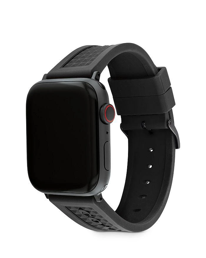 商品Coach|Apple Watch© Signature Silicone Strap, 42mm & 44mm,价格¥479,第4张图片详细描述