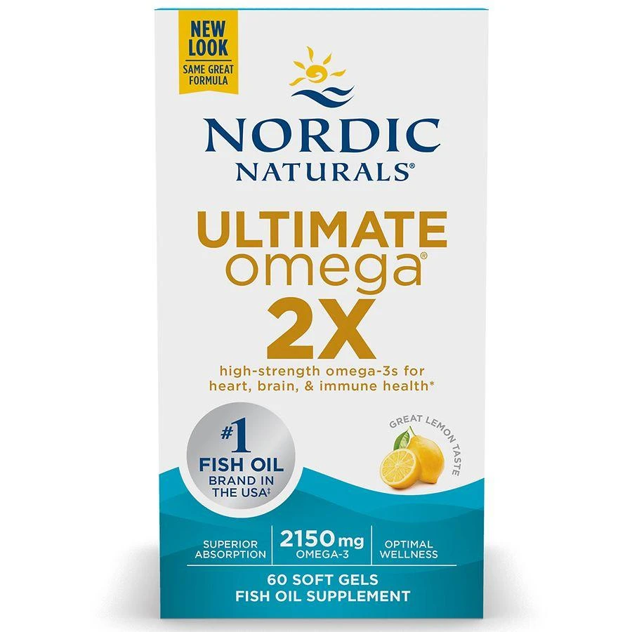 商品Nordic Naturals|Ultimate Omega 2X Soft Gels Lemon,价格¥313,第1张图片