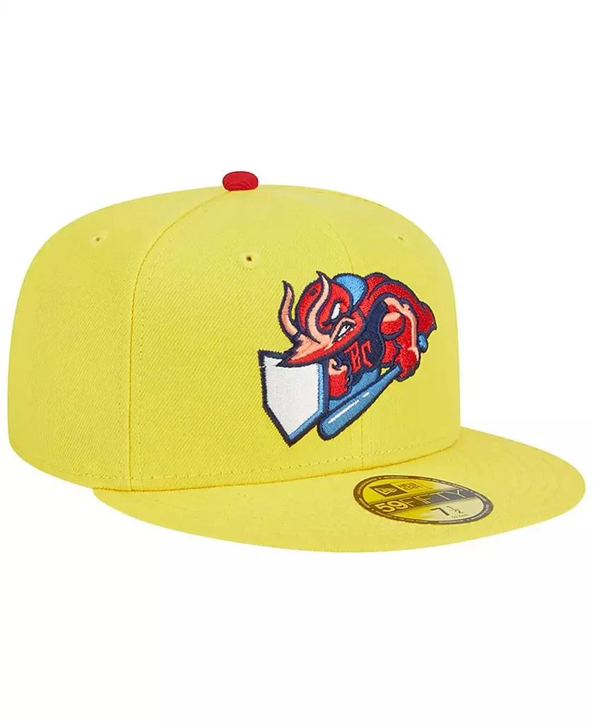 商品New Era|Men's Yellow Jacksonville Jumbo Shrimp Theme Nights Captain Crustacean 59FIFTY Fitted Hat,价格¥324,第4张图片详细描述