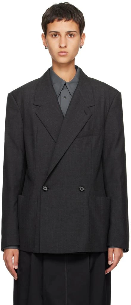 商品Lemaire|Gray Soft Tailored Blazer,价格¥7870,第1张图片