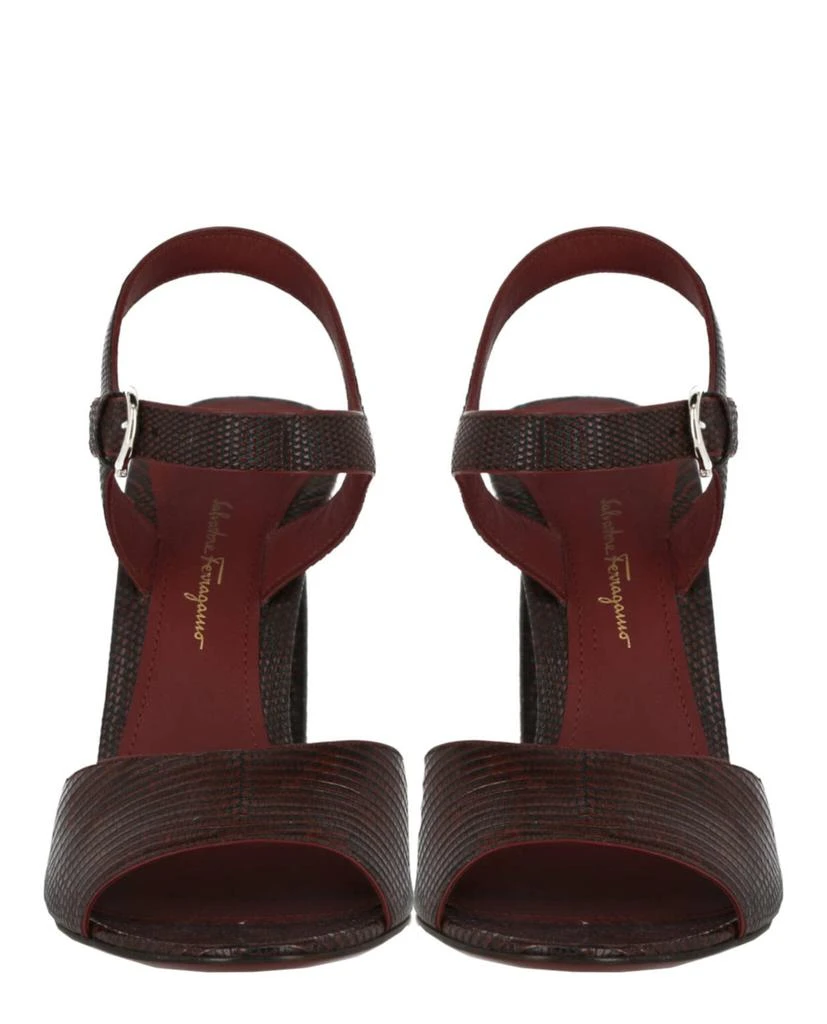 商品Salvatore Ferragamo|Aede Lizard Embossed Heel Sandal,价格¥5519,第5张图片详细描述