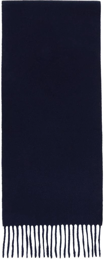 商品Acne Studios|Navy Fringe Wool Scarf,价格¥1268,第2张图片详细描述