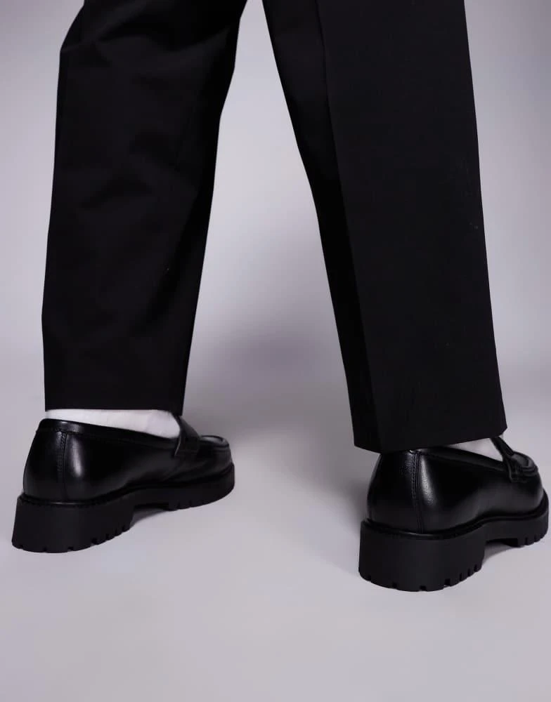 商品WALK LONDON|Walk London Sean tassel loafer in black leather,价格¥836,第4张图片详细描述
