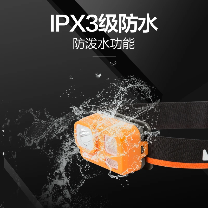 户外徒步露营防水超亮远射LED头灯头戴式强光夜钓鱼照明灯 商品