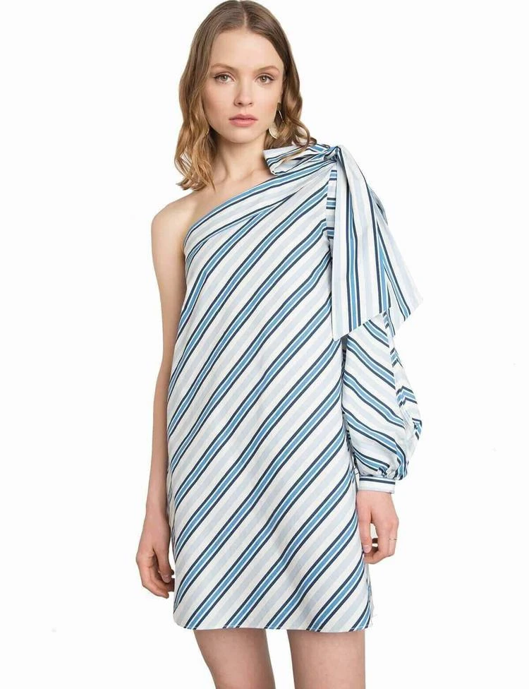 商品Pixie Market|Audrey Bow Tie One Sleeve Dress,价格¥265,第3张图片详细描述