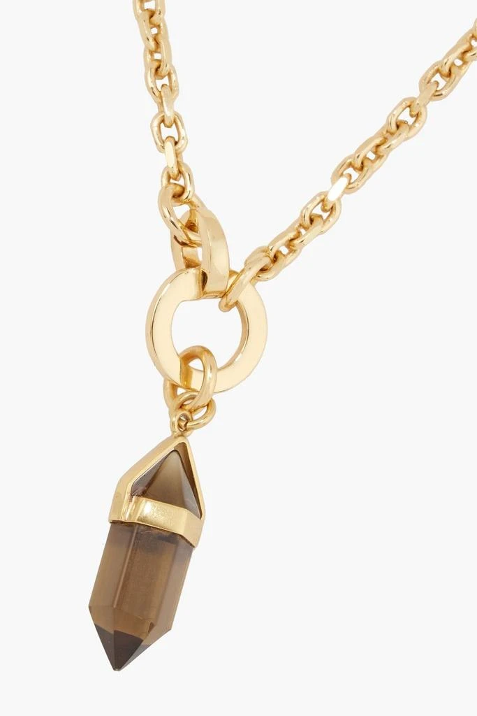 商品Cornelia Webb|24-karat gold-plated quartz necklace,价格¥1646,第3张图片详细描述