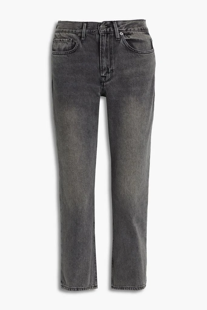 商品FRAME|Le Piper cropped faded straight leg jeans,价格¥929,第1张图片