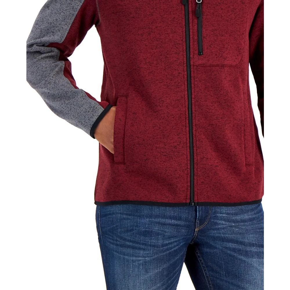 商品Club Room|Men's Full-Zip Fleece Sweater, Created for Macy's,价格¥412,第3张图片详细描述