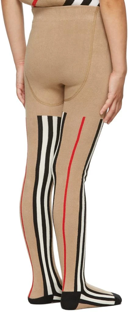 商品Burberry|Kids Beige Icon Stripe Tights,价格¥686,第4张图片详细描述