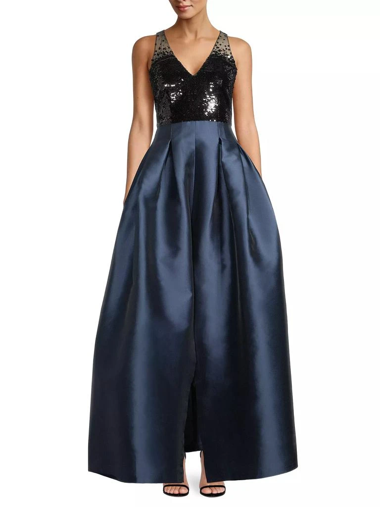商品Sachin & Babi|Erica Sequin & Satin Gown,价格¥2953,第3张图片详细描述