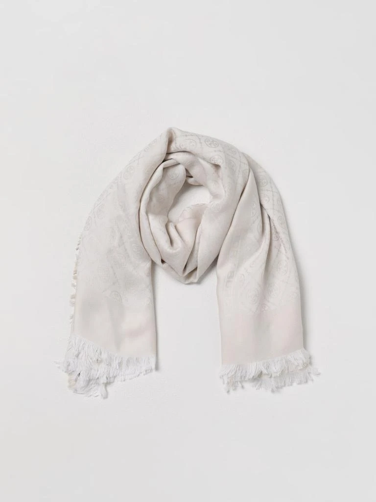 商品Tory Burch|Tory Burch wool scarf with monogram jacquard,价格¥1655,第2张图片详细描述