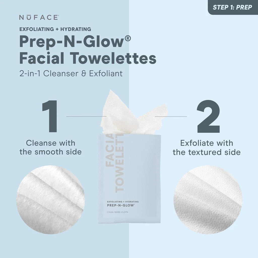 NuFACE Prep-N-Glow Facial Towelette 商品