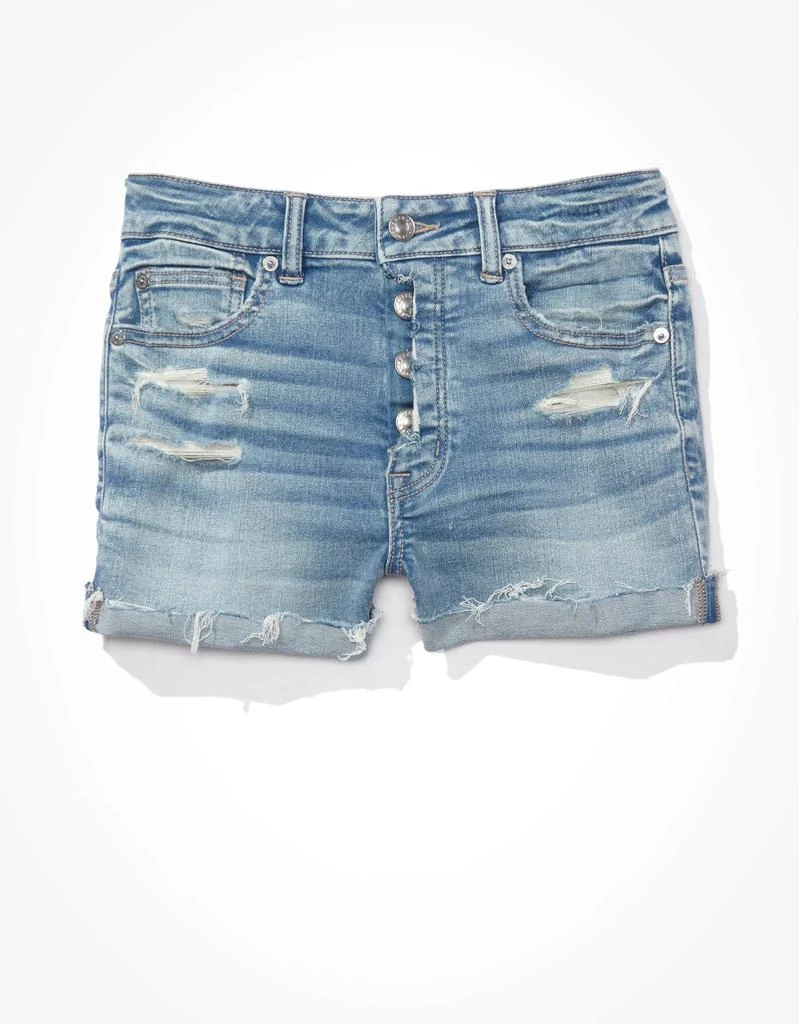 商品AE|AE Ne(x)t Level Super High-Waisted Denim Short Short,价格¥183,第4张图片详细描述