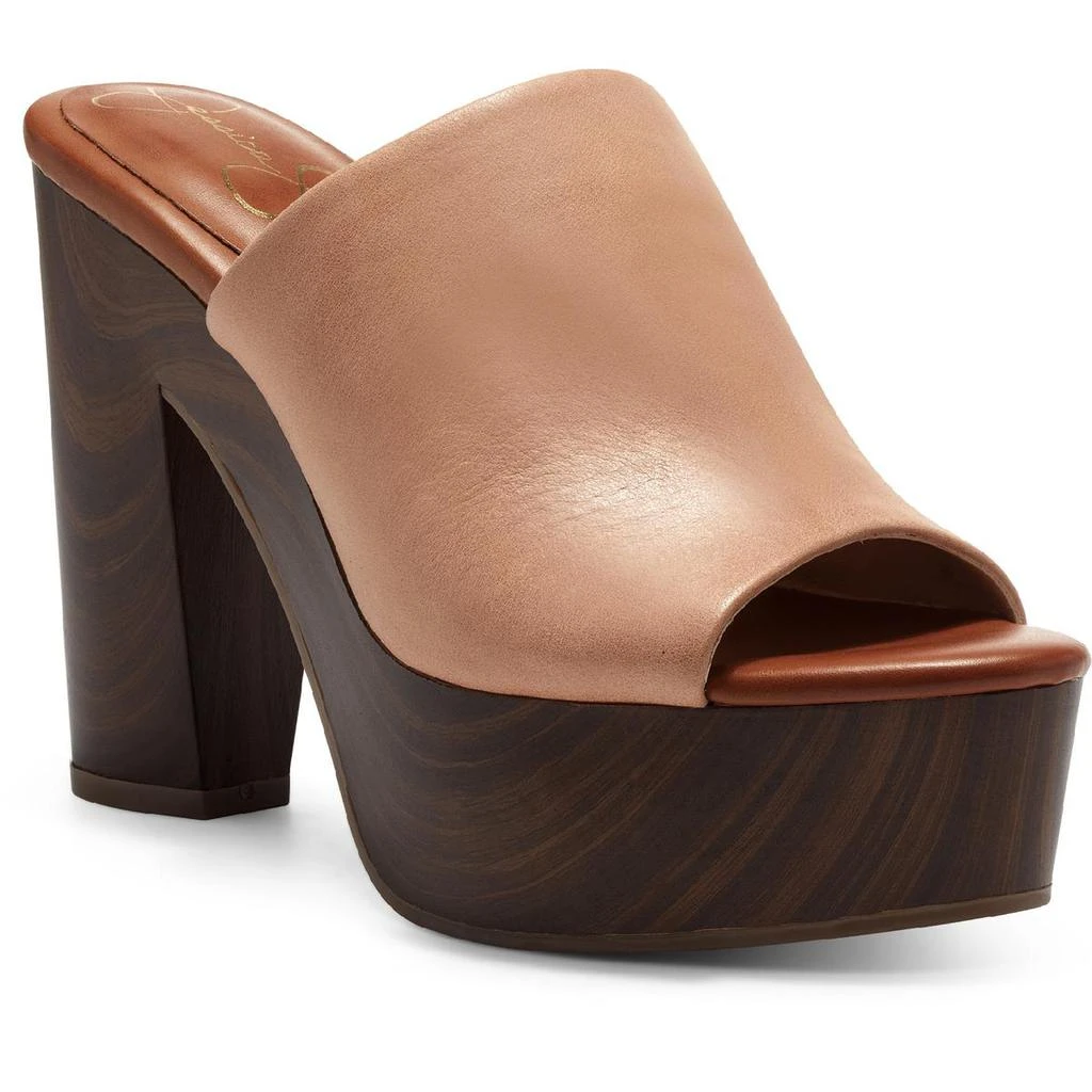 商品Jessica Simpson|Jessica Simpson Womens Shelbie Cushioned Footbed Block Heel Dress Sandals,价格¥163,第3张图片详细描述