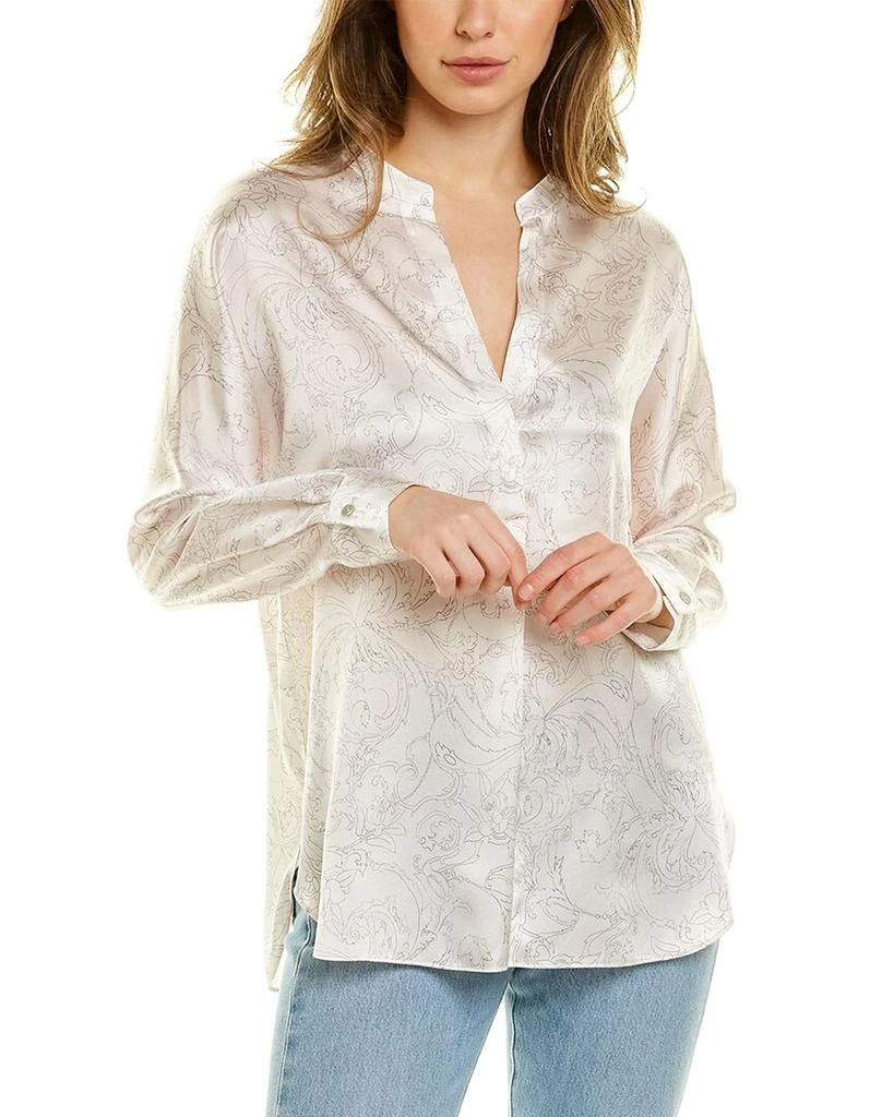 商品Vince|Vince Floral Sketch Silk Blouse,价格¥1063,第1张图片