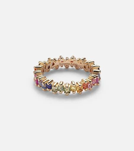 商品Suzanne Kalan|Rainbow 18kt gold ring with sapphires,价格¥30355,第1张图片