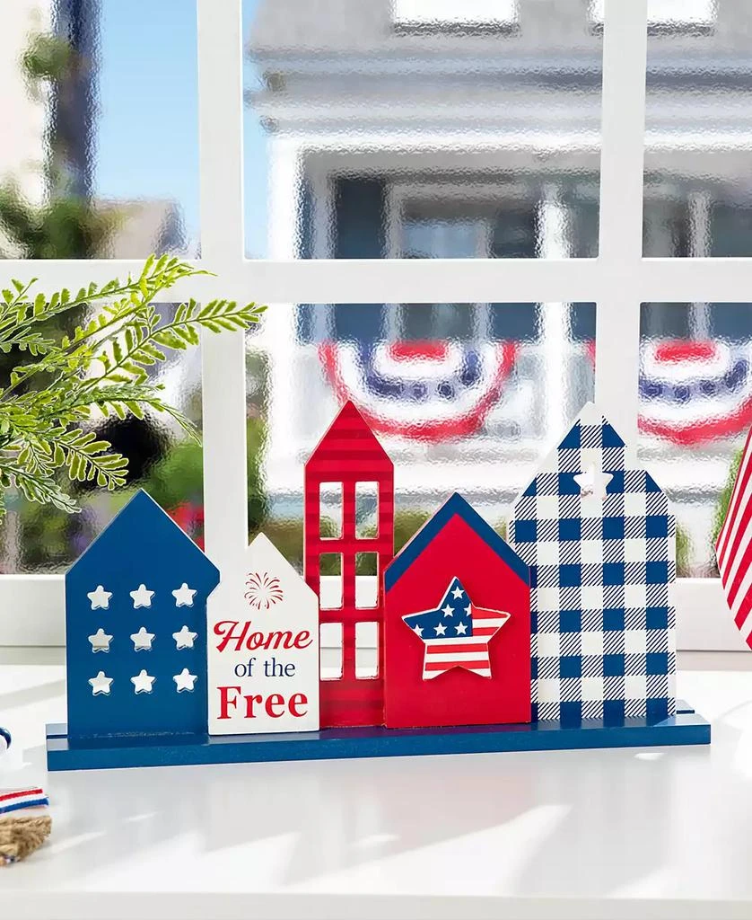 16" L Wooden Patriotic, Americana House Table Decor 商品
