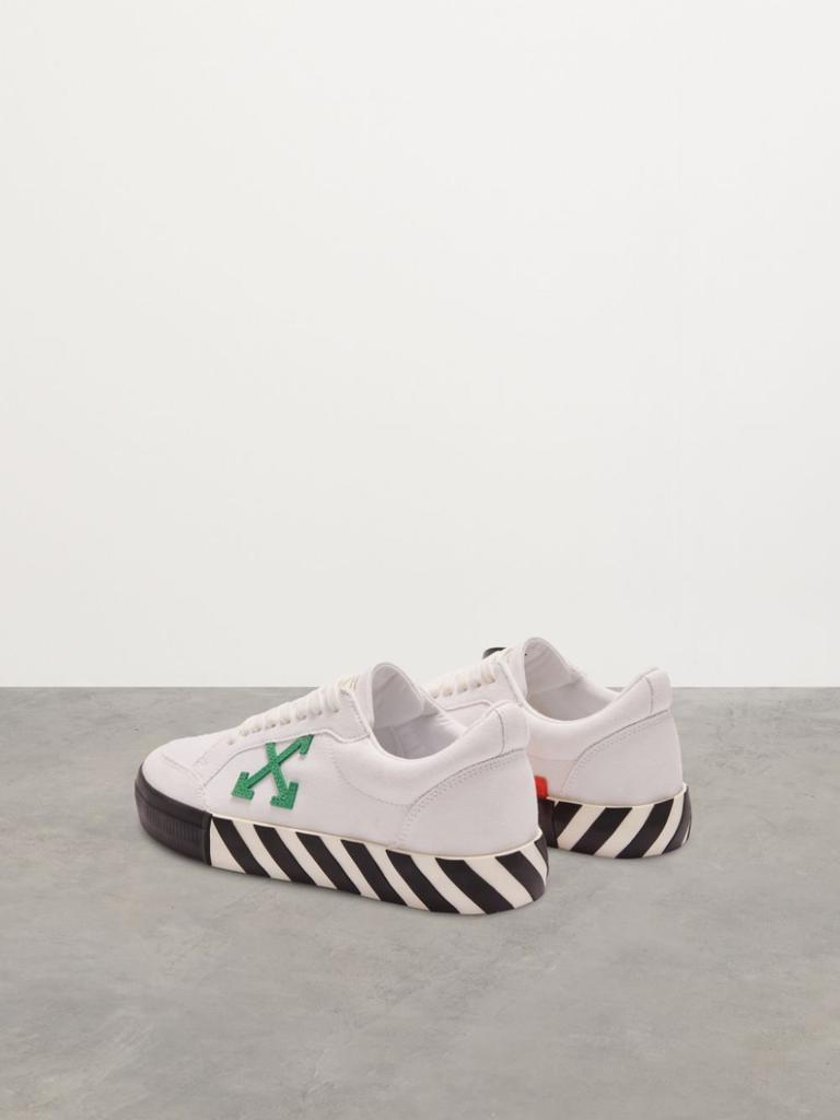 商品Off-White|OFF-WHITE Low Vucanized canvas sneakers,价格¥1524,第6张图片详细描述