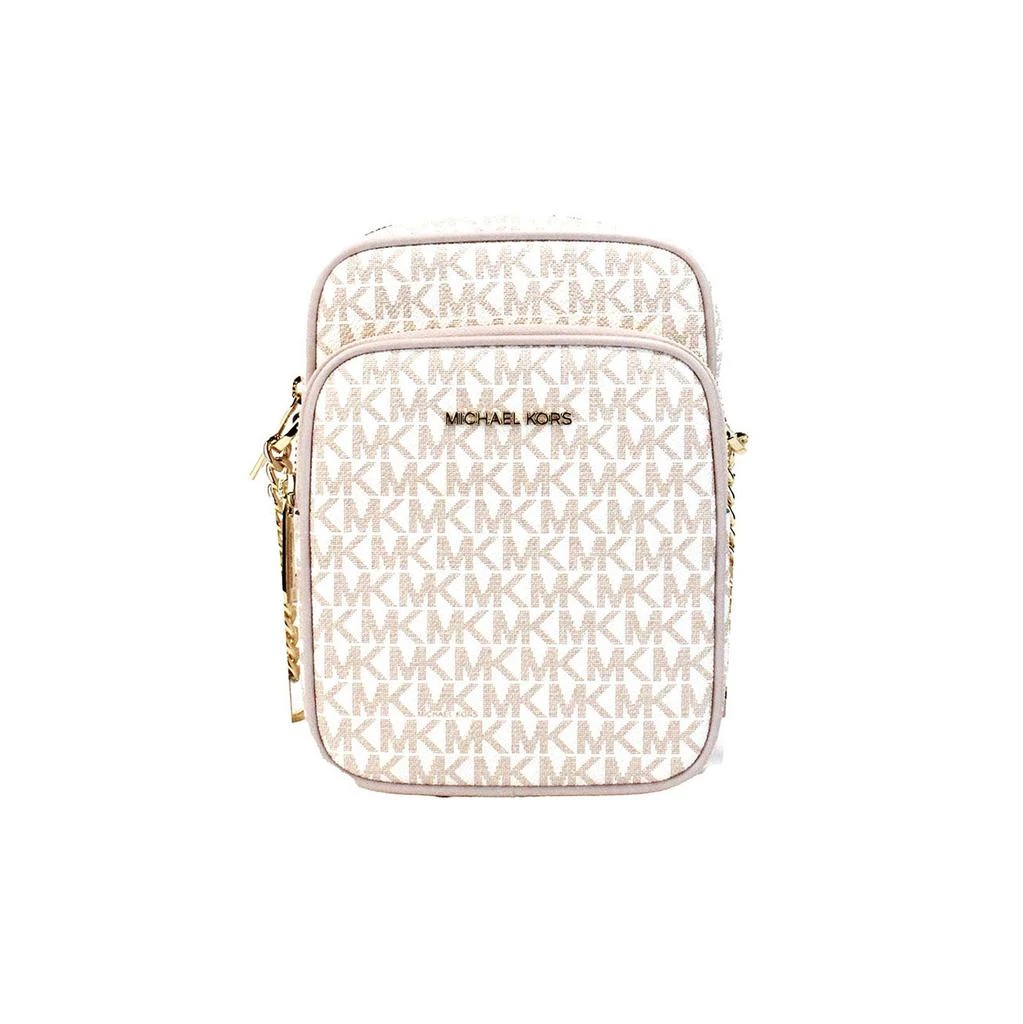 商品Michael Kors|Michael Kors  pink PVC F Leather North South Chain Crossbody Women's Bag,价格¥1786,第1张图片