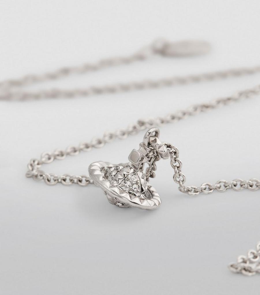 Small Crystal-Embellished Mayfair Orb Pendant Necklace商品第5张图片规格展示