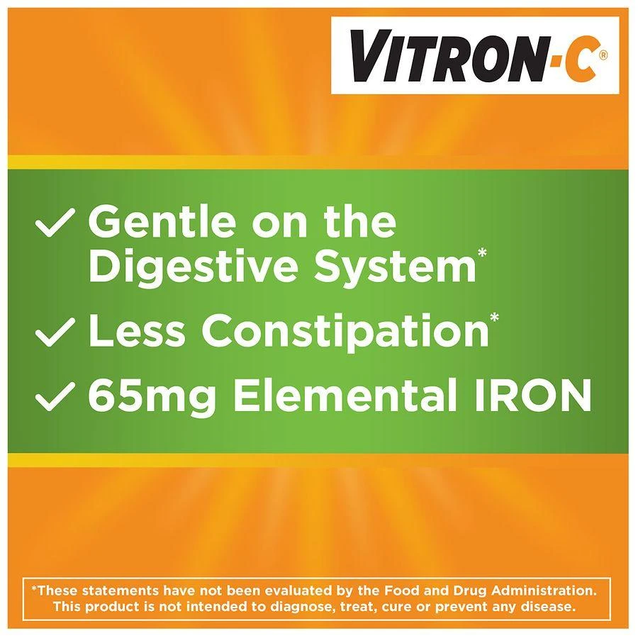 商品Vitron-C|High Potency Iron Supplement with Vitamin C,价格¥164,第2张图片详细描述