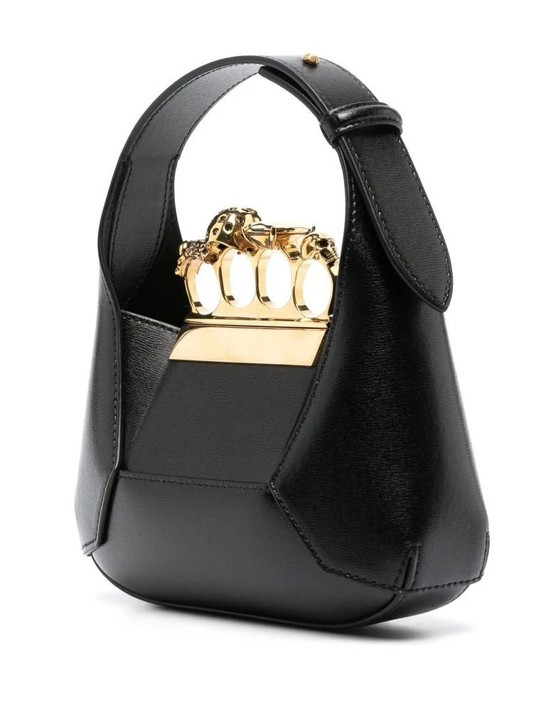 商品Alexander McQueen|ALEXANDER MCQUEEN - Jewelled Hobo Mini Leather Shoulder Bag,价格¥19544,第3张图片详细描述