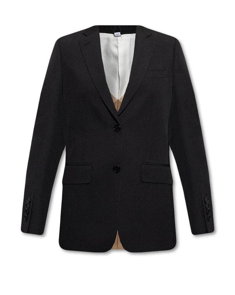 商品Burberry|Burberry Logo Patch Single-Breasted Blazer,价格¥5864,第1张图片