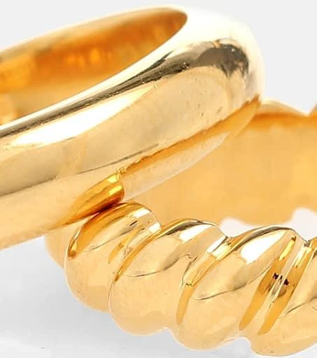 商品Sophie Buhai|Stacked Rope 18kt gold-vermeil ring,价格¥5105,第4张图片详细描述