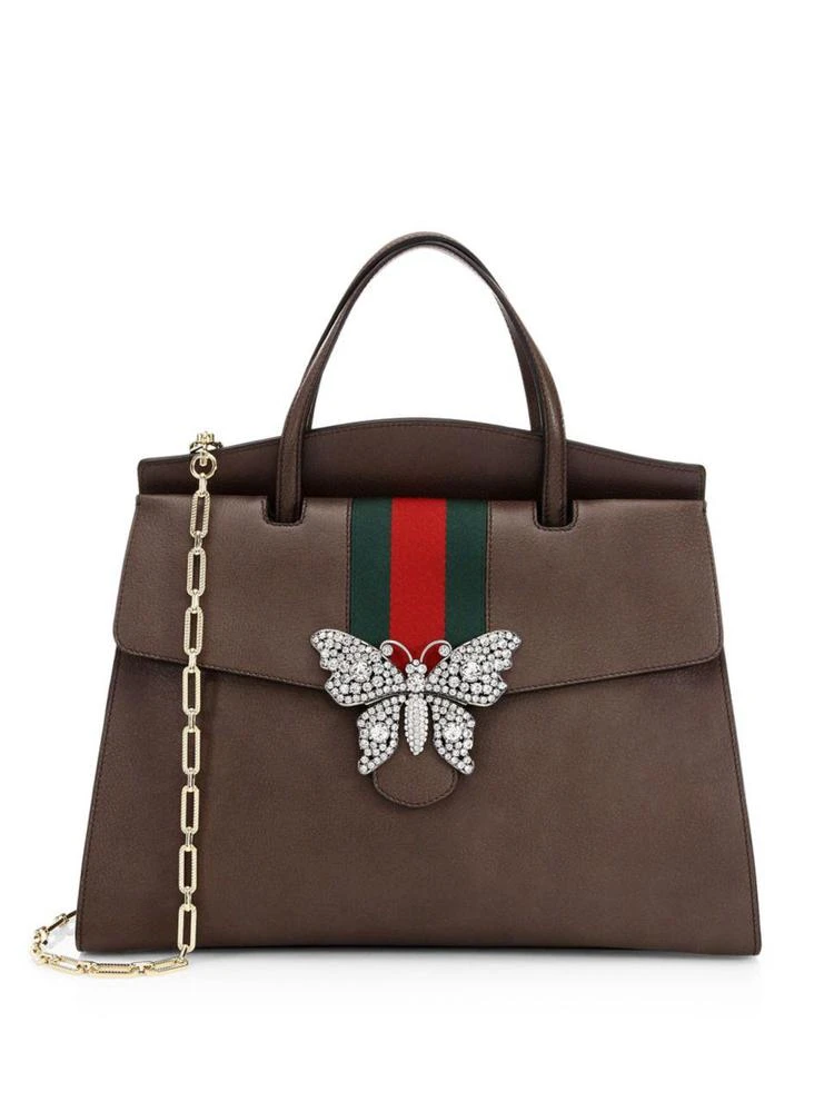 商品Gucci|Gucci - Linea Leather Tote,价格¥31482,第4张图片详细描述