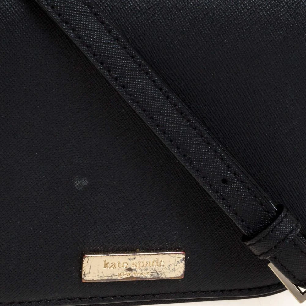 商品[二手商品] Kate Spade|Kate Spade Black Leather Nadine Crossbody Bag,价格¥999,第5张图片详细描述