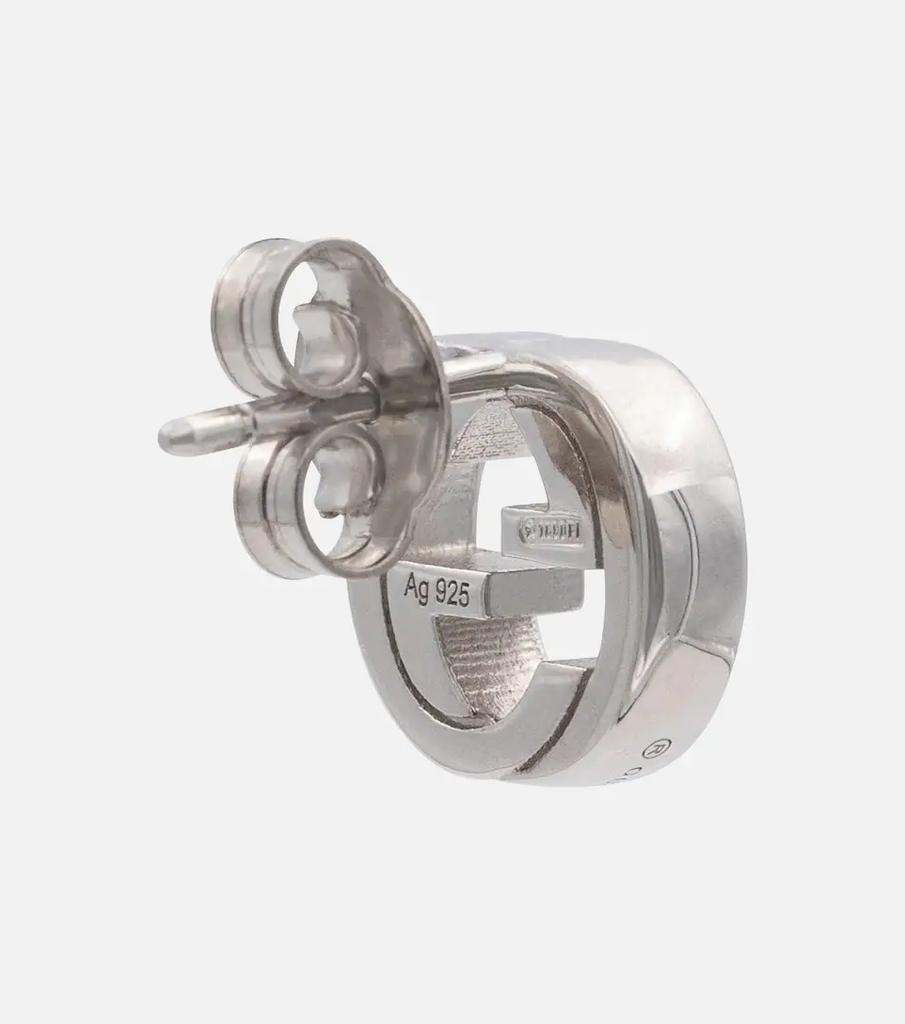商品Gucci|Interlocking G sterling silver earrings,价格¥1861,第7张图片详细描述