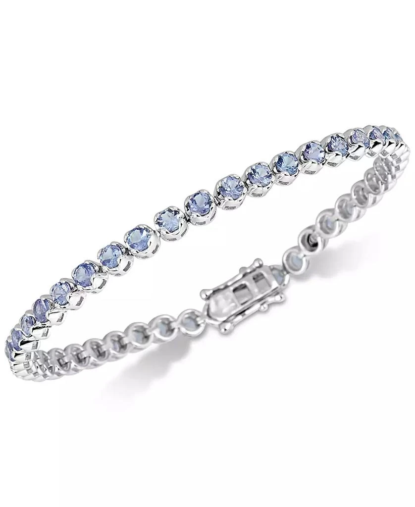 商品Macy's|Tanzanite Link Bracelet (4 ct. t.w.) in Sterling Silver,价格¥3240,第1张图片