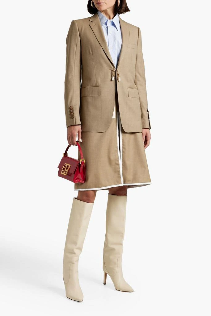 商品Burberry|Wool and cashmere-blend twill blazer,价格¥7762,第2张图片详细描述