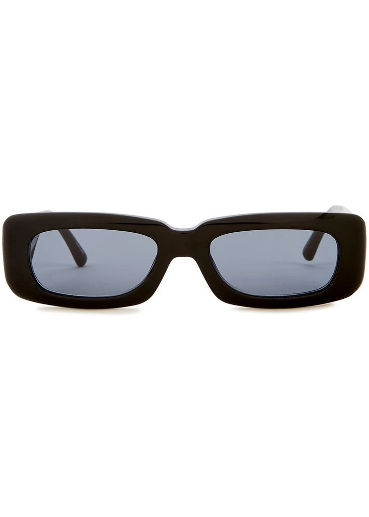 商品Linda Farrow|Mini Marfa black rectangle-frame sunglasses,价格¥1961,第2张图片详细描述