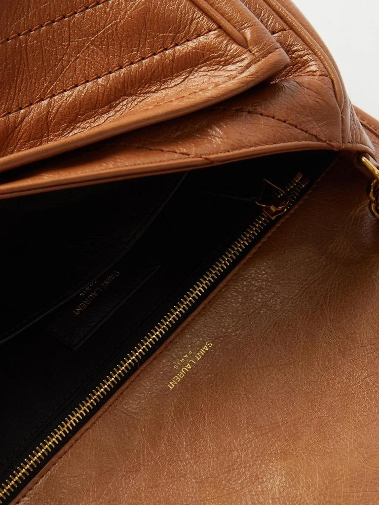 商品Yves Saint Laurent|Niki medium YSL crinkled-leather shoulder bag,价格¥27905,第5张图片详细描述