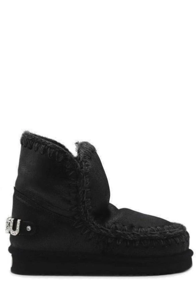 商品Mou|Mou Eskimo 18 Logo Embellished Chunky Snow Boots,价格¥1678,第1张图片