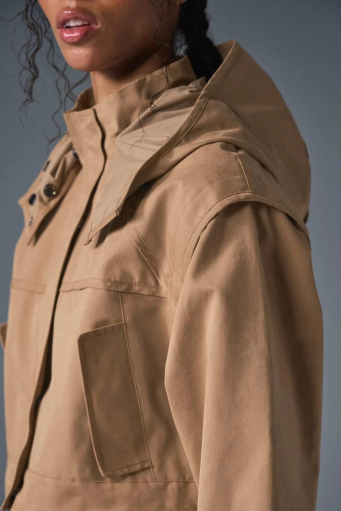 商品Alo|Cropped Unify Jacket - Toasted Almond,价格¥1323,第2张图片详细描述