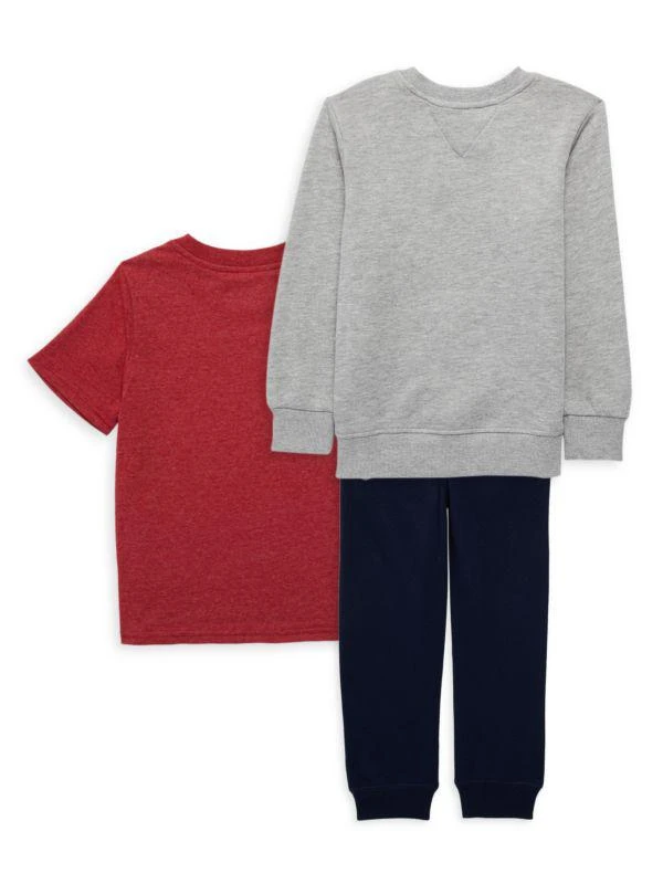 商品Nautica|Little Boy’s 3-Piece Sweatshirt, Tee & Joggers Set,价格¥113,第2张图片详细描述