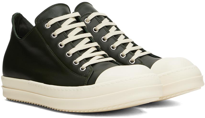 【関税込み】Rick Owens グリーン Porterville スニーカー Rick Owens Green Porterville Low Sneakers - Casual Shoes