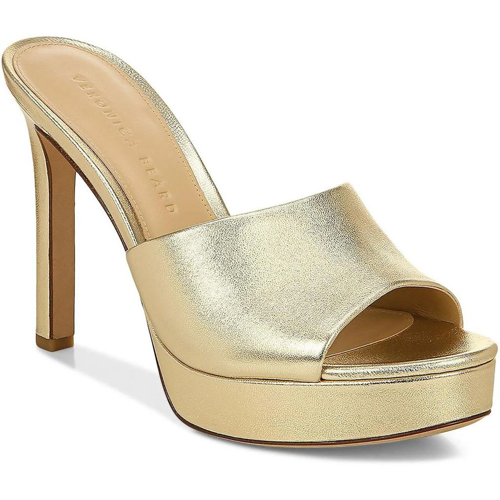 商品VERONICA BEARD|Veronica Beard Womens Dali Leather Open Toe Wedge Heels,价格¥849,第1张图片