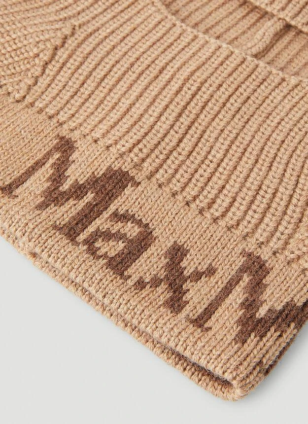 商品Max Mara|Logo Knit Balaclava in Beige,价格¥817,第3张图片详细描述