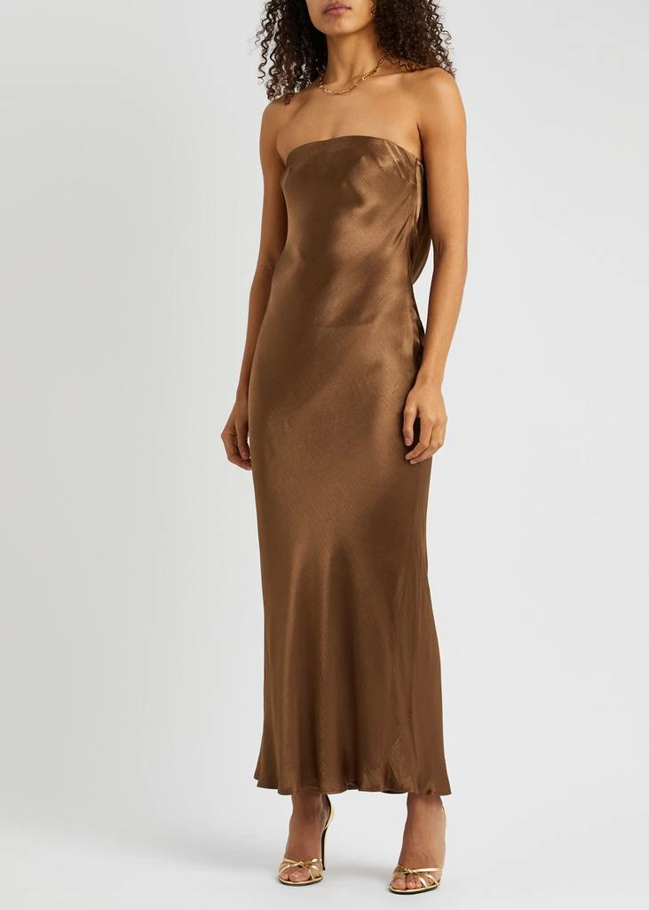 商品Bec & Bridge|Moon Dance strapless satin maxi dress,价格¥1816,第2张图片详细描述
