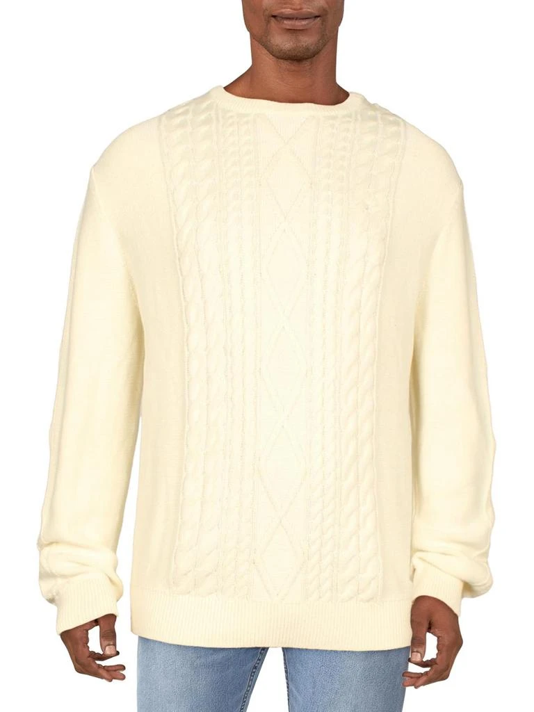 商品Nautica|Mens Cotton Ribbed Trim Crewneck Sweater,价格¥175,第5张图片详细描述