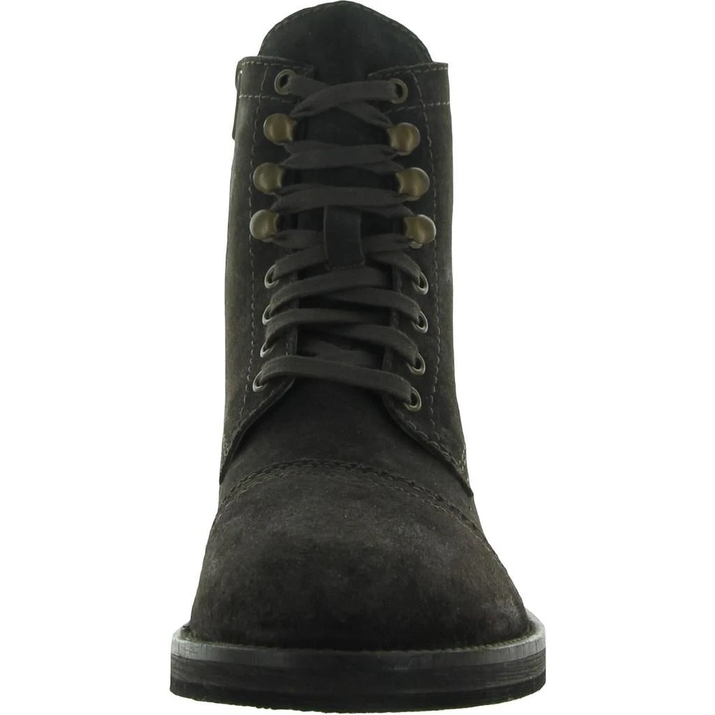 商品Steve Madden|Steve Madden Mens Buddy Solid Zipper Combat & Lace-up Boots,价格¥284,第4张图片详细描述