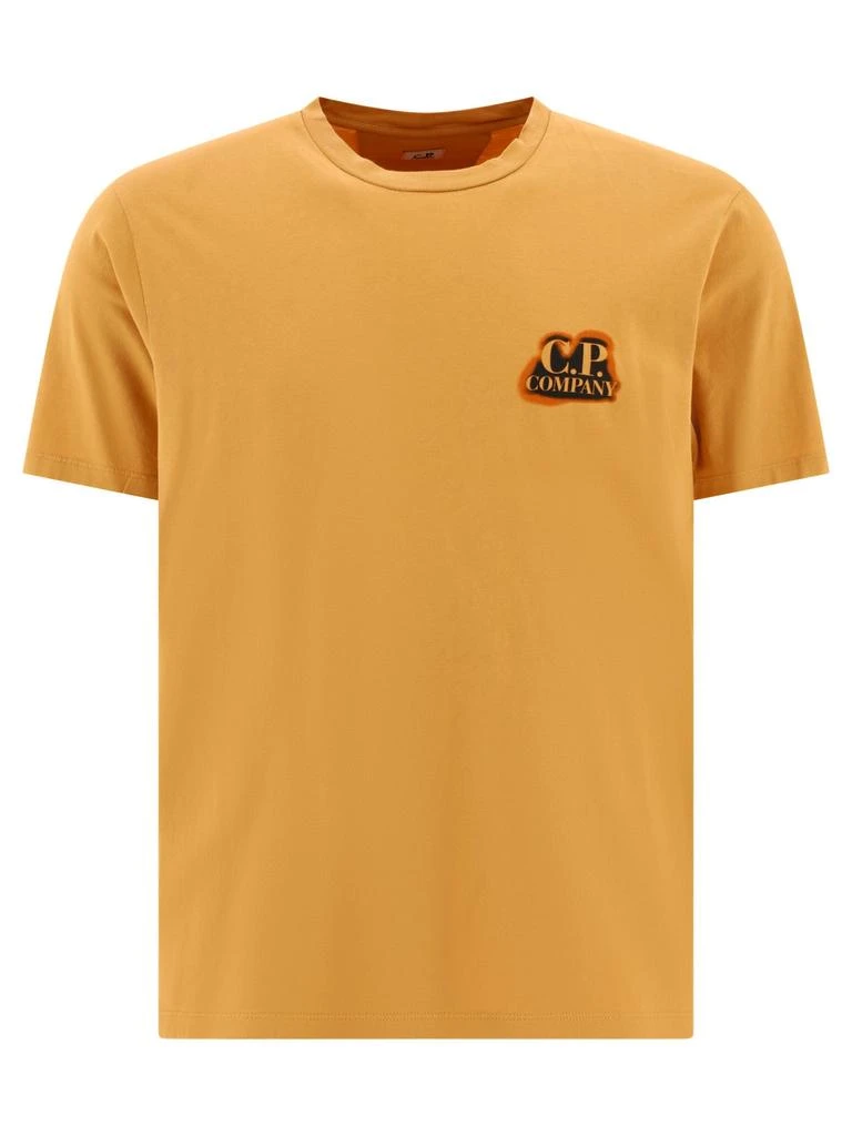 商品C.P. Company|T-Shirt Con Logo E Stampa T-Shirts Orange,价格¥777,第1张图片