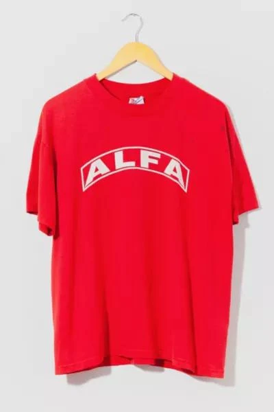 商品Urban Outfitters|Vintage 1990s Distressed ALFA Spell Out Graphic T-Shirt,价格¥529,第1张图片