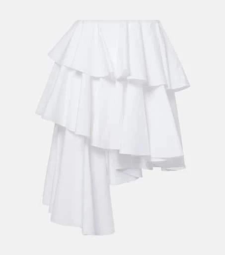 商品Alaïa|Spiral荷叶边迷你半身裙,价格¥15173,第1张图片