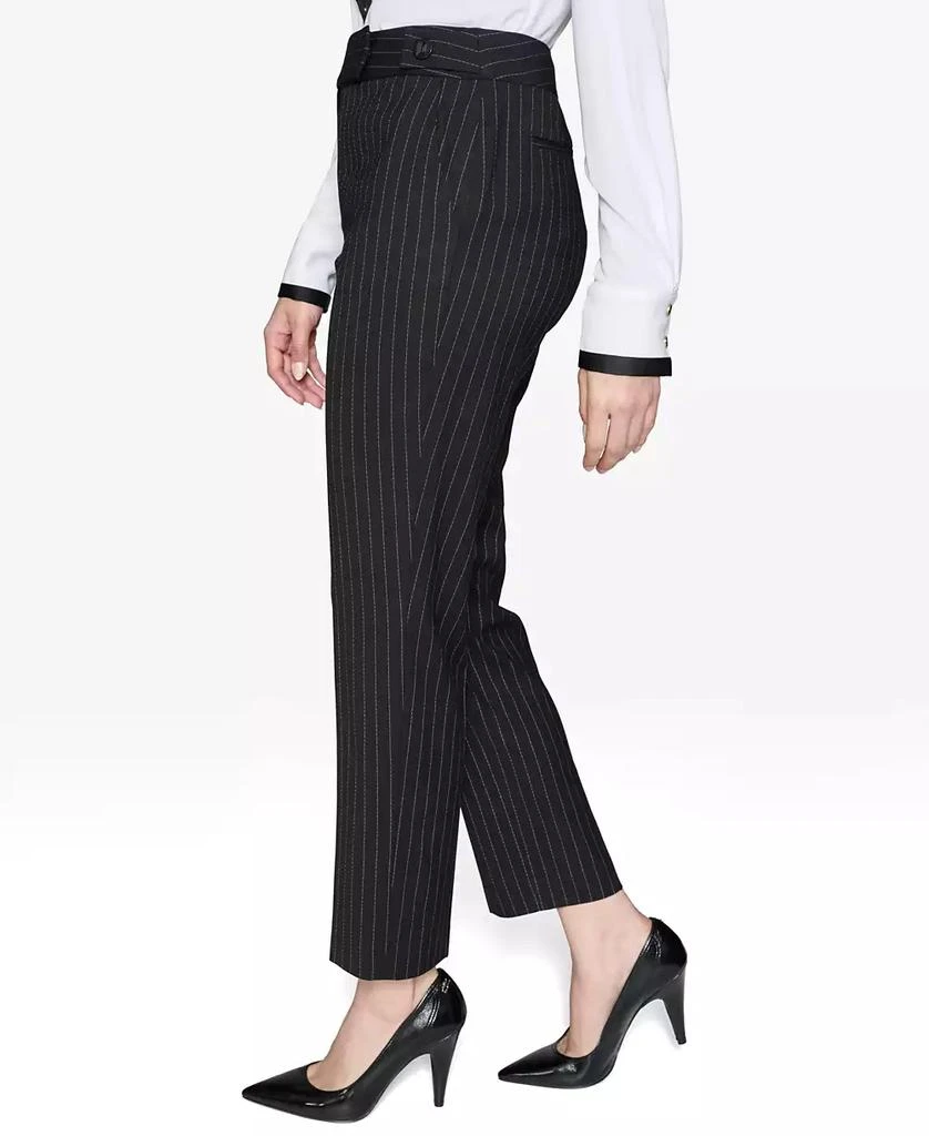 商品Karl Lagerfeld Paris|Women's Pinstriped Slim-Leg Pants,价格¥372,第3张图片详细描述